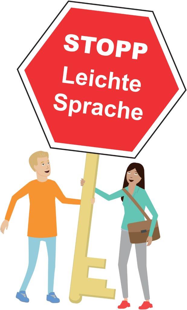 Postkarte: Stopp Leichte Sprache