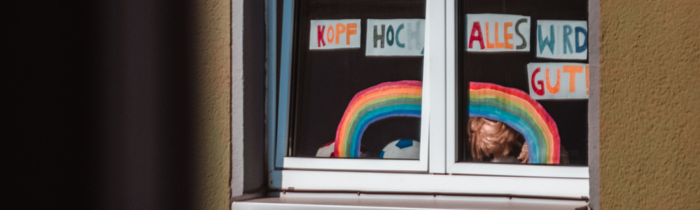 Corona und die Quarantäne Ein Regenbogen macht Hoffnung in Quarantäne-Zeiten.