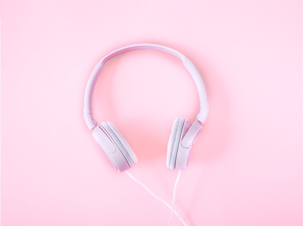 Podcast Kopfhörer rosa Kopfhörer