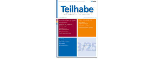 Cover der Fachzeitschrift Teilhabe