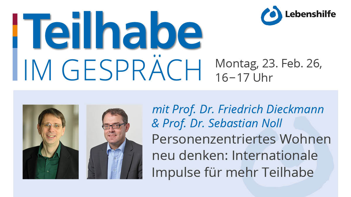Teaserbild zu Teilhabe im Gespräch am 23. Februar 26