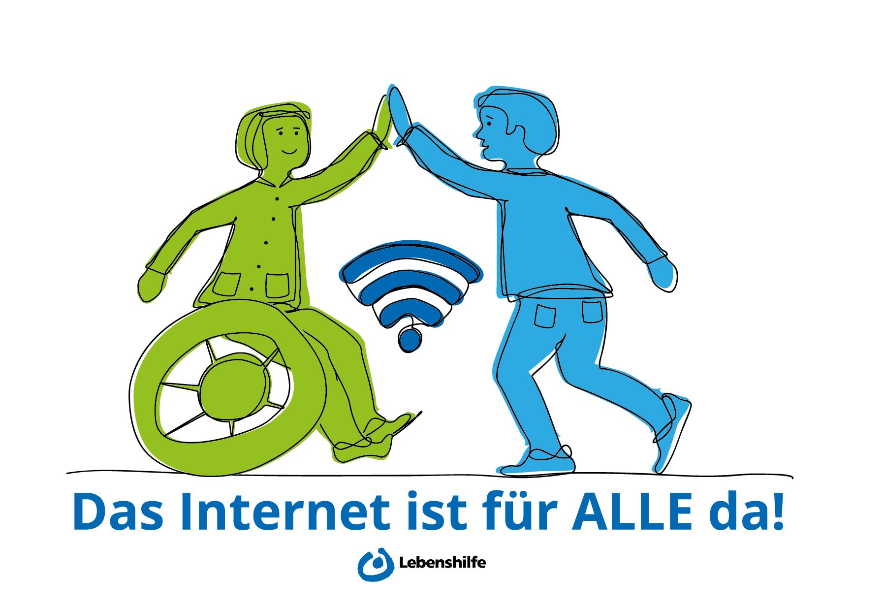 Das Internet ist für ALLE da! Logo des Projekts: Das Internet ist für ALLE da!