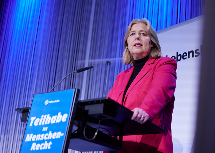 Bundessozialministerin Bärbel Bas spricht bei der MV 2025.