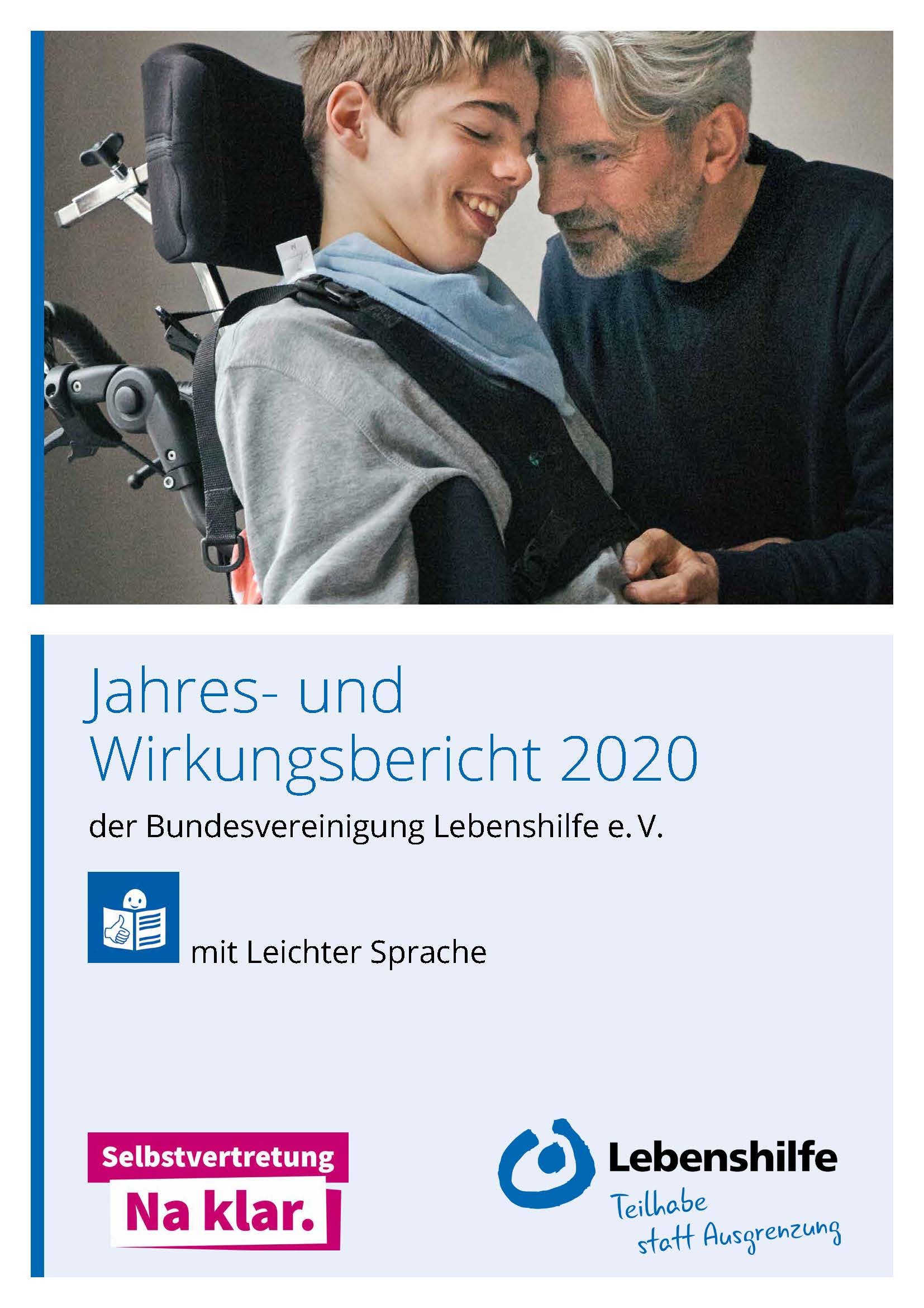 Abbildung der Titelseite vom Jahres- und Wirkungsbericht 2020