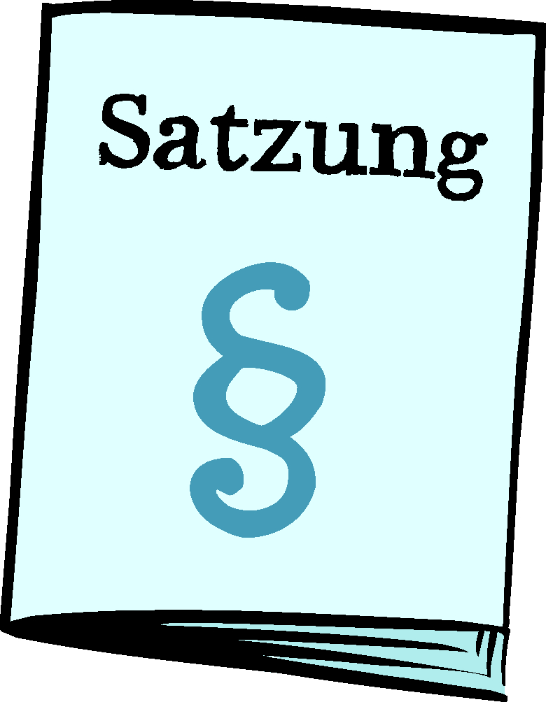 Leichte-Sprache-Bild von Reinhild Kassing zum Begriff "Satzung"