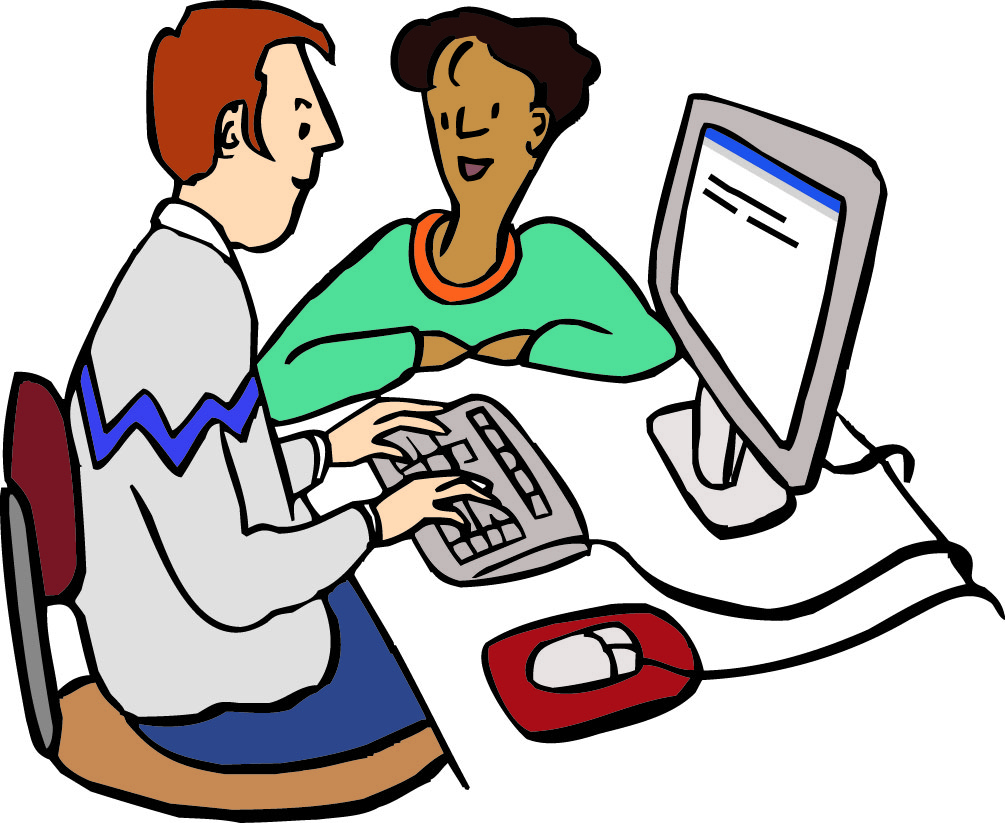 Ein Mann arbeitet am Computer. Ein Mann arbeitet am Computer.