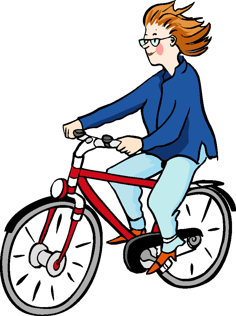 Eine Frau fährt Fahrrad. Eine Frau fährt Fahrrad.