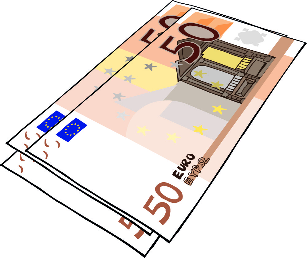 Geld in 50-Euro-Scheinen