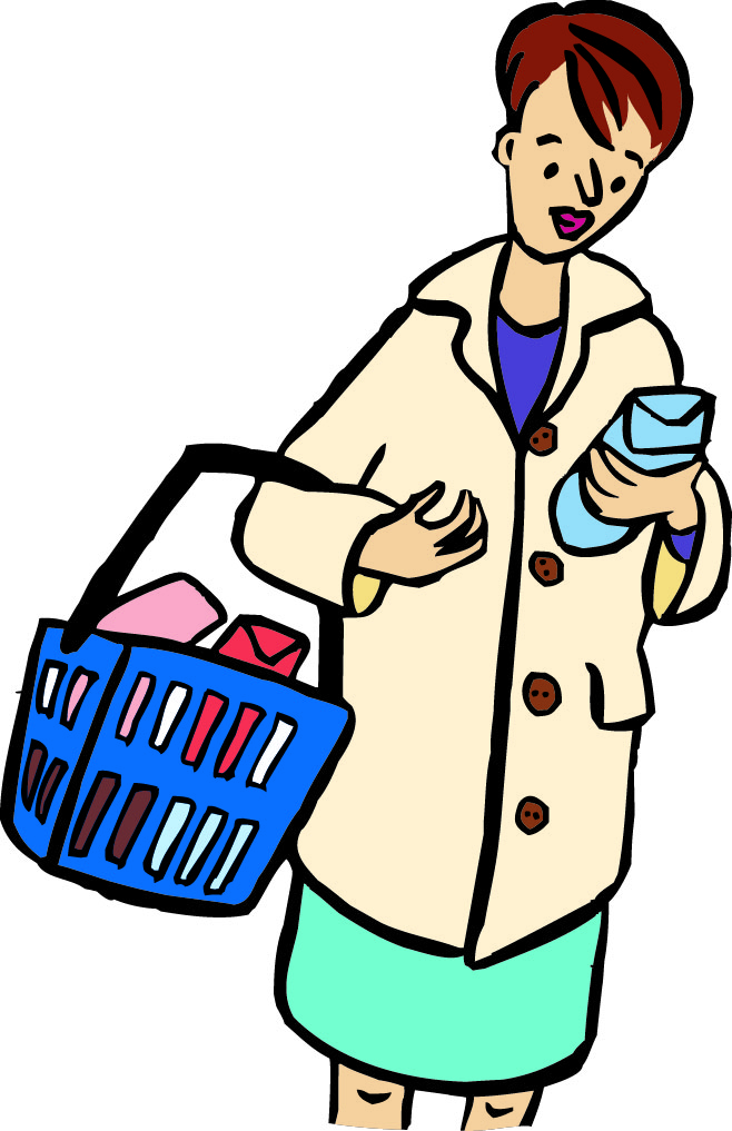 Eine Frau beim Einkaufen. Eine Frau beim Einkaufen.