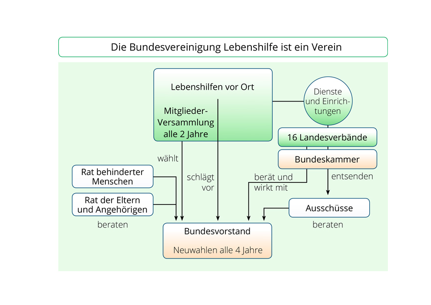 Info-Grafik zur Struktur der Lebenshilfe