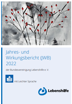 Titelbild Jahres- und Wirkungsbericht 2022 Abbildung der Titelseite des Jahres- und Wirkungsberichts 2022