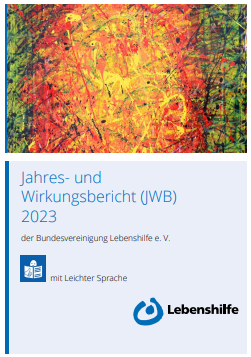 Titelseite des Jahres- und Wirkungsberichts 2023 Abbildung der Titelseite des Jahres- und Wirkungsberichts 2023