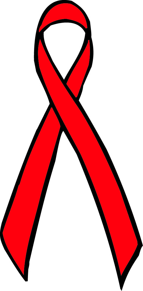 Aids-Schleife Die rote Aids Schleife