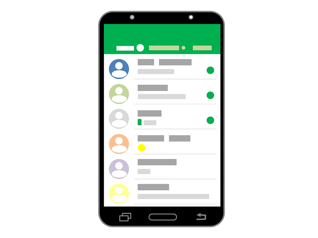 WhatApp Handy mit WhatsApp-Nachrichten
