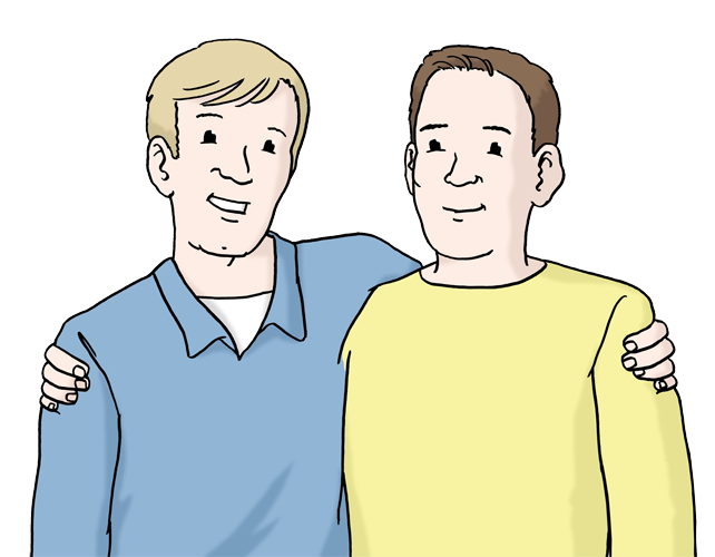 Freundschaft ©Lebenshilfe für Menschen mit geistiger Behinderung Bremen e. V., Illustrator Stefan Albers, Atelier Fleetinsel, 2013 Freundschaft ©Lebenshilfe für Menschen mit geistiger Behinderung Bremen e. V., Illustrator Stefan Albers, Atelier Fleetinsel, 2013