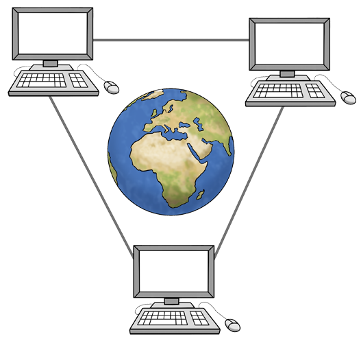 Computer vernetzt im World Wide Web Computer vernetzt im World Wide Web