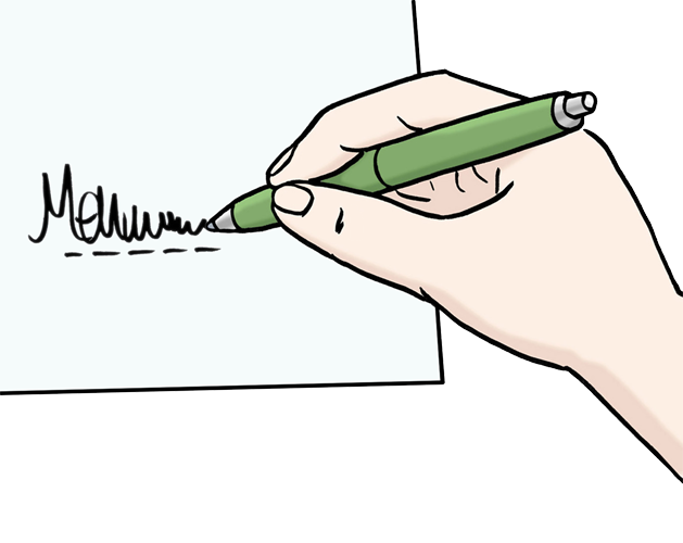 Autogramm, ©Lebenshilfe für Menschen mit geistiger Behinderung Bremen e. V., Illustrator Stefan Albers, Atelier Fleetinsel, 2013 Autogramm, ©Lebenshilfe für Menschen mit geistiger Behinderung Bremen e. V., Illustrator Stefan Albers, Atelier Fleetinsel, 2013
