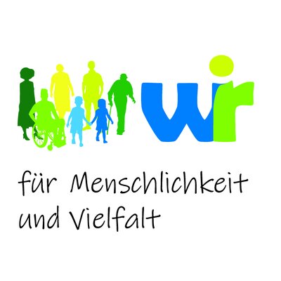 Logo der Aktion "WIR für Menschlichkeit und Vielfalt"