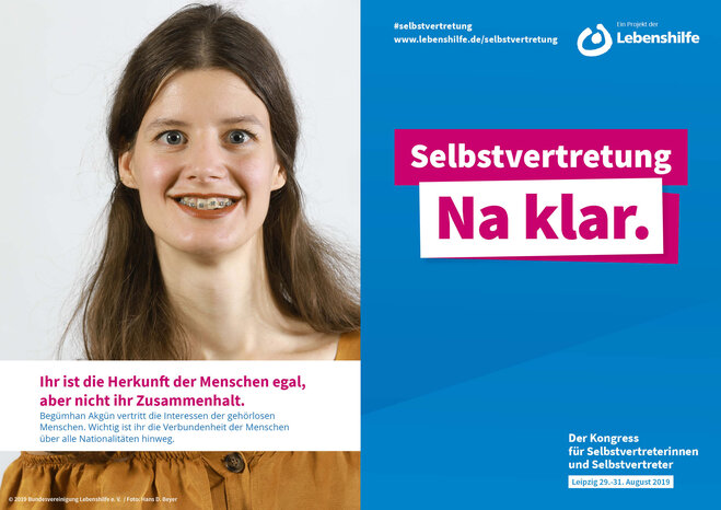 Motiv Begümhan Akgün Selbstvertreter-Kampagne