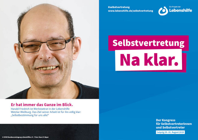 Motiv Harald Friedrich Selbstvertreter-Kampagne