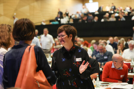 Mitgliederversammlung 2023 der Bundesvereinigung Lebenshilfe in der Stadthalle Marburg.