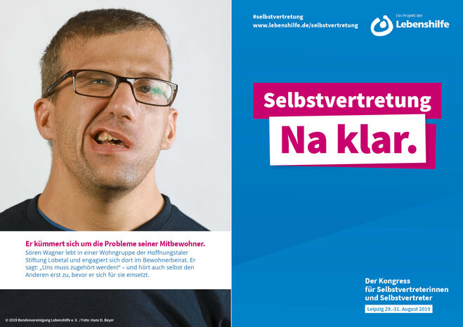 Motiv Sören Wagner Selbstvertreter-Kampagne