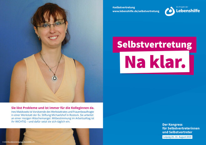 Motiv Ines Matzkowitz Selbstvertreter-Kampagne