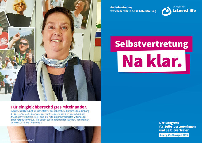 Motiv Astrid Stab Selbstvertreter-Kampagne