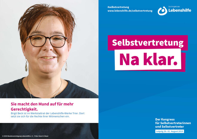 Motiv Bianca Bicker Selbstvertreter-Kampagne