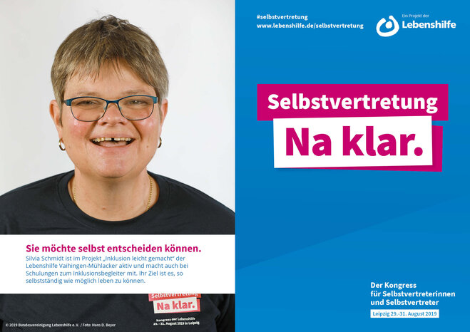 Motiv Silvia Schmidt Selbstvertreter-Kampagne