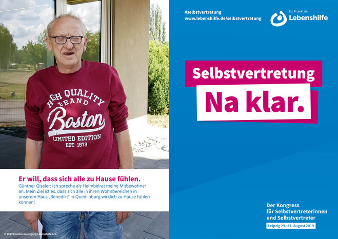 Motiv Günther Giseler Selbstvertreter-Kampagne