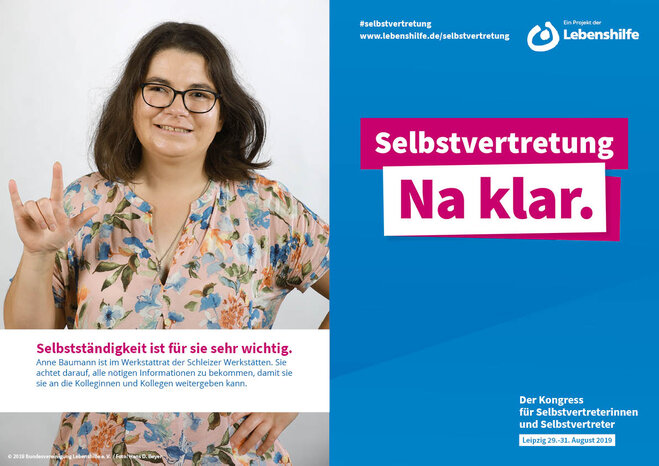 Motiv Anne Baumann Selbstvertreter-Kampagne