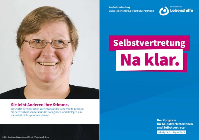 Motiv Lieselotte Brenner Selbstvertreter-Kampagne