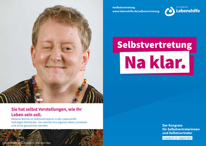 Motiv Melanie Bührle Selbstvertreter-Kampagne