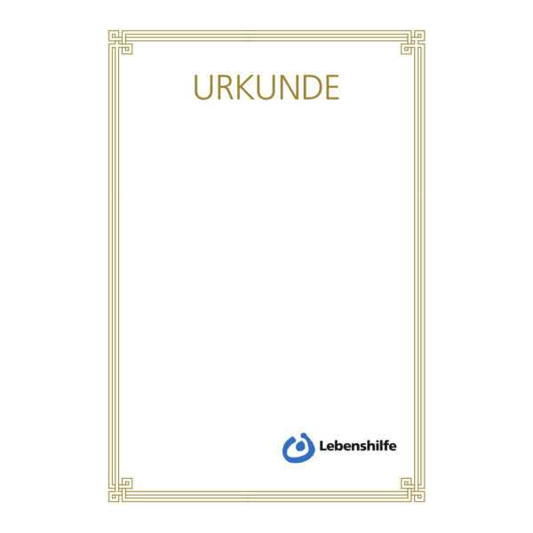 Urkunde, modern