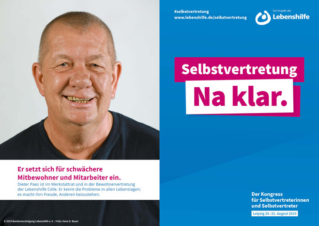 Motiv Dieter Paes Selbstvertreter-Kampagne