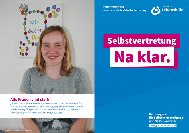 Motiv Julia Nicolai Selbstvertreter-Kampagne