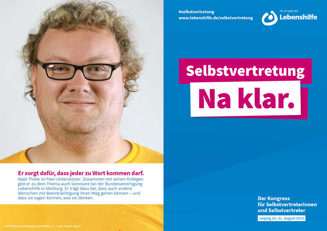 Motiv Maik Thiele Selbstvertreter-Kampagne