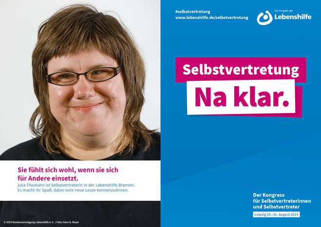 Motiv Julia Thomann Selbstvertreter-Kampagne