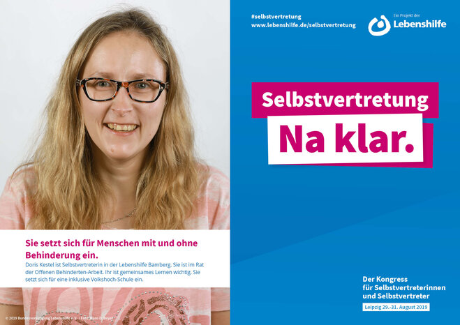 Motiv Doris Kestel Selbstvertreter-Kampagne