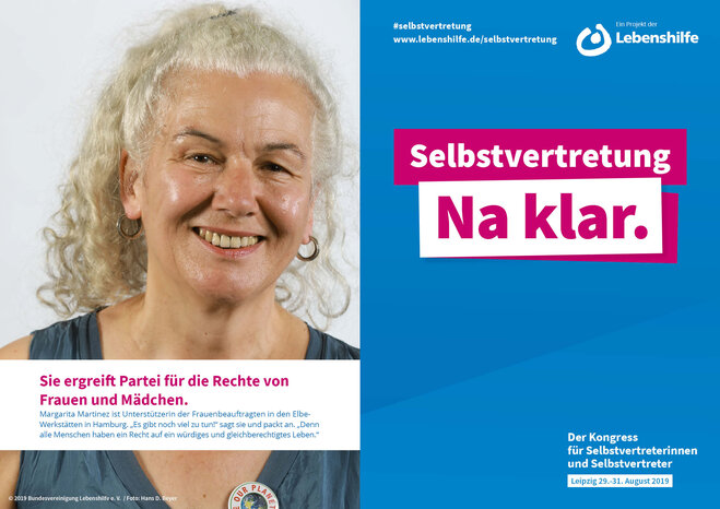 Motiv Margarita Martinez Selbstvertreter-Kampagne