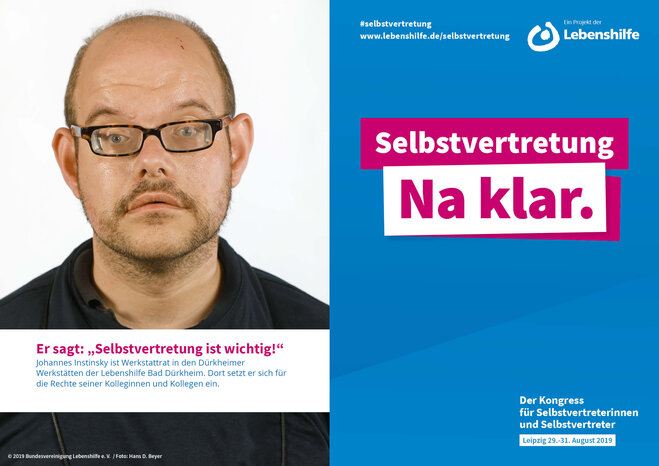 Motiv Johannes Instinsky Selbstvertreter-Kampagne