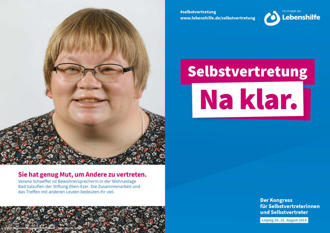 Motiv Verena Schaeffer Selbstvertreter-Kampagne