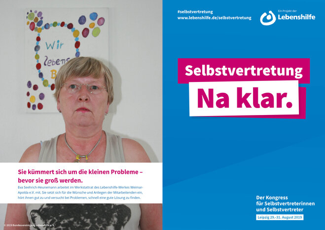 Motiv Eva Seehrich-Heunemann Selbstvertreter-Kampagne