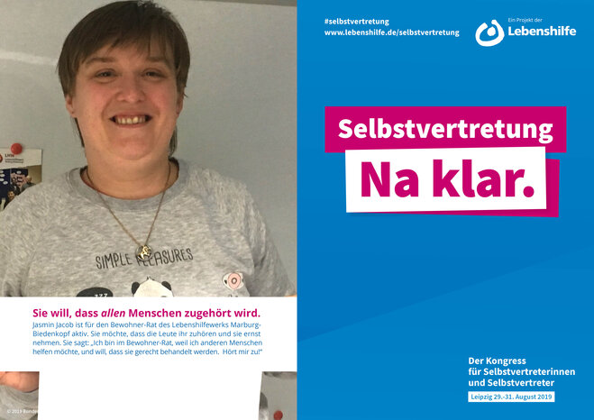Motiv Jasmin Jacob Selbstvertreter-Kampagne