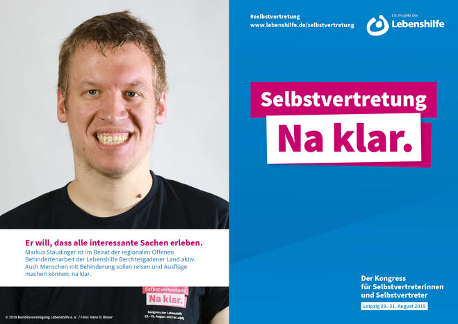 Motiv Markus Staudinger Selbstvertreter-Kampagne