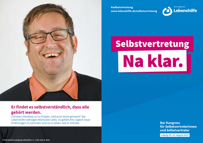 Motiv Christian Hönekop Selbstvertreter-Kampagne