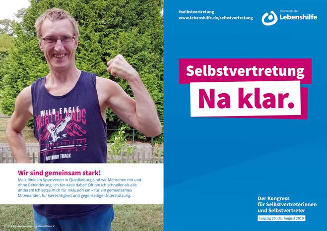 Motiv Mike Rink Selbstvertreter-Kampagne