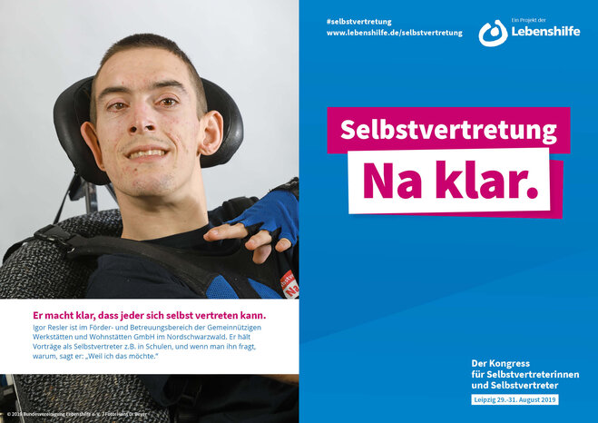 Motiv Igor Resler Selbstvertreter-Kampagne