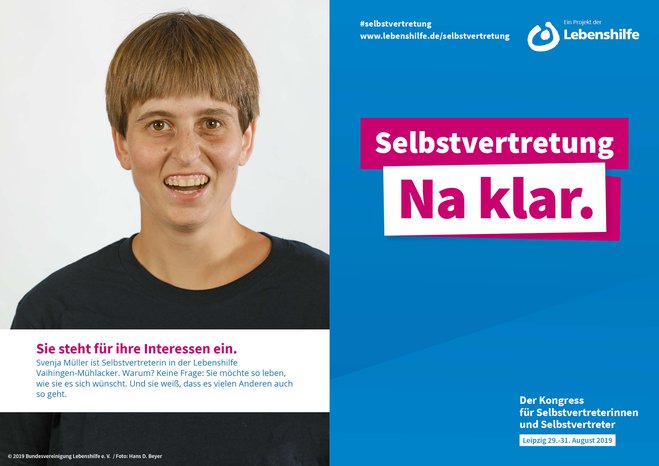 Motiv Svenja Müller Selbstvertreter-Kampagne